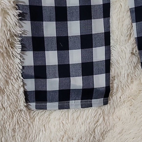Joe Fresh, Black and White Checkered, Kids, Pajama Pants, Boy's, Size 6/7 - Picture 5 of 7
